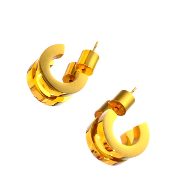 #earrings #gold #new - Picture 2 of 3